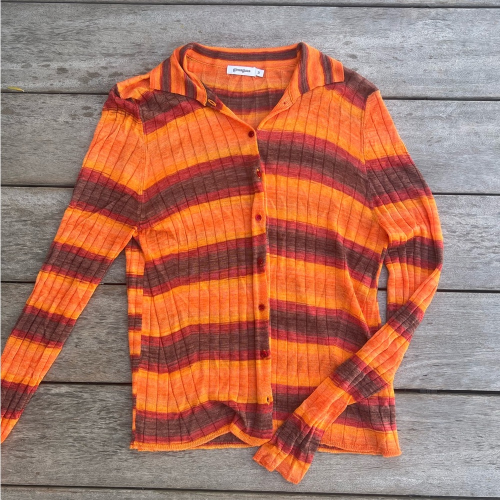 Gimaguas - Simi Sweater - Orange Stripes